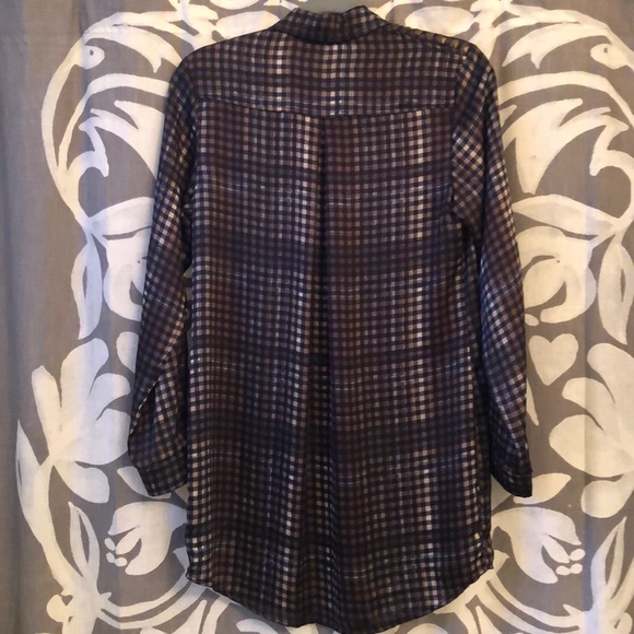 Button down checkered tunic - Picture 2 of 2